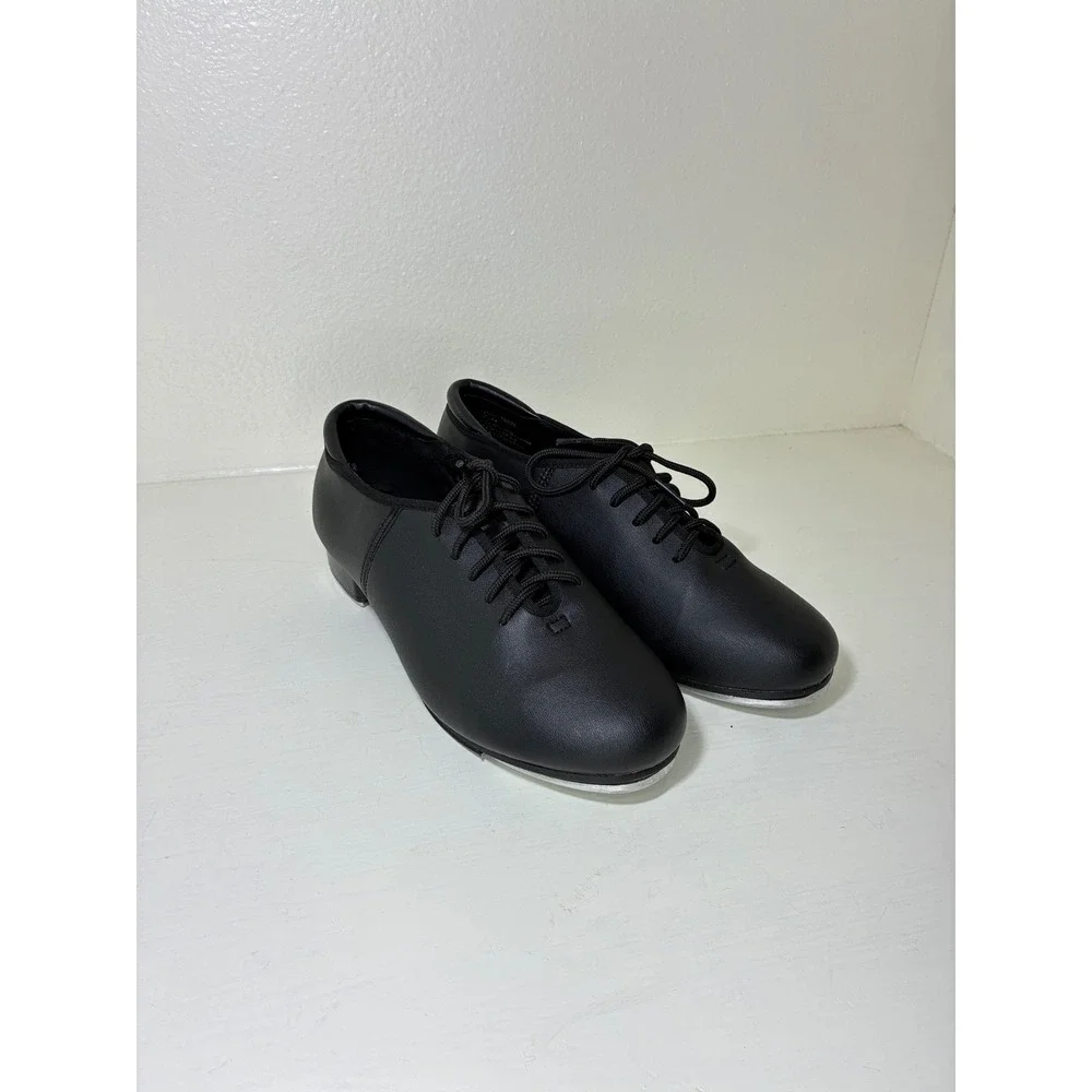 Theatricals Tap Shoes Kids 7.0 Black T9500 Lace Up Dance Shoes